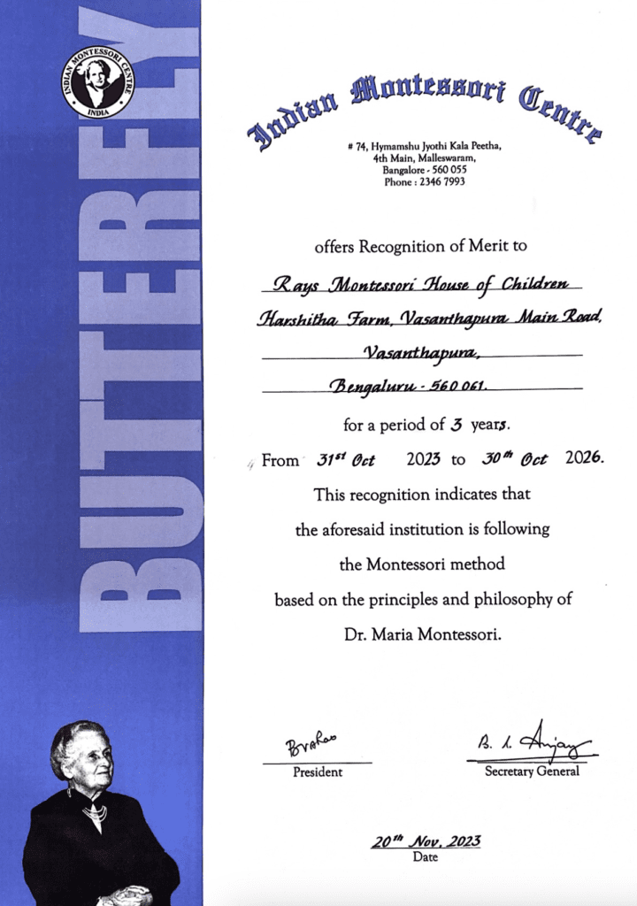 Best Montessori schools in Bangalore